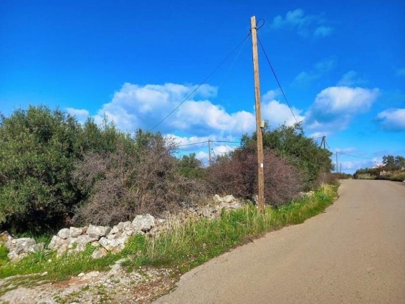 Kampia Chania Kreta, Kampia: Grundstück mit Meerblick in der Nähe des Dorfzentrums zu verkaufen Grundstück kaufen
